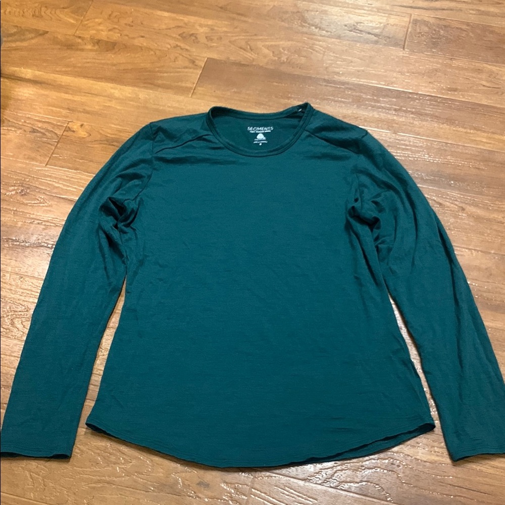 Segments 100% Merino Wool Long Sleeve Crewneck Top